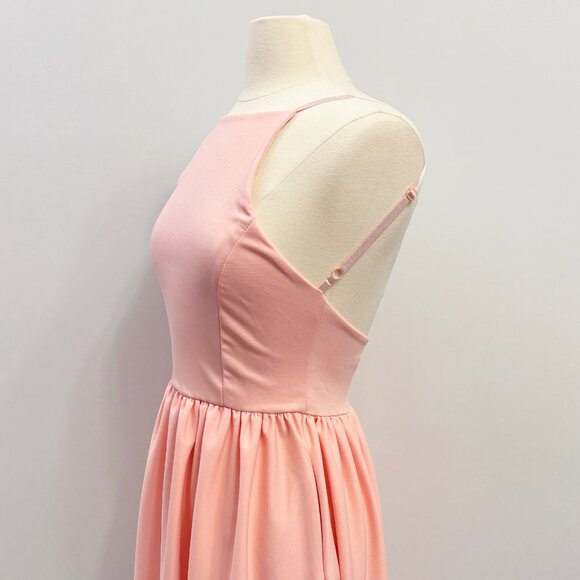 Backless light pink sleeveless mini dress size Medium - Picture 3 of 9